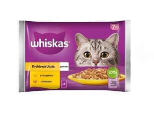 Whiskas для пожилых кошек с курицей и индейкой, 52х85 г цена и информация | Кошачьи консервы | hansapost.ee