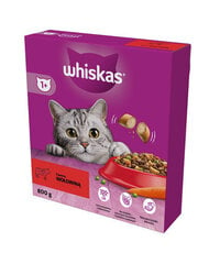 Whiskas с морковью и горошком, 800 г цена и информация | Сухой корм для кошек | hansapost.ee