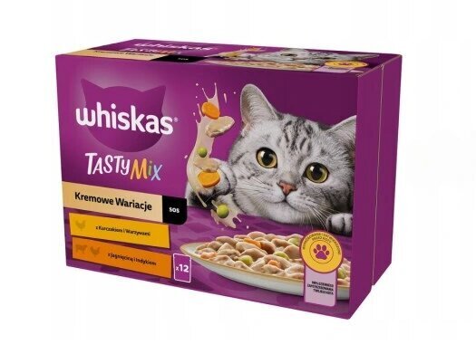 Whiskas kana ja köögiviljadega, lambaliha ja kalkuniga, 48x85 g hind ja info | Kassikonservid | hansapost.ee