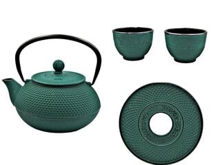 Набор чугунного чайника и чашечек, 4 части цена и информация | Чайники, кофейники | hansapost.ee