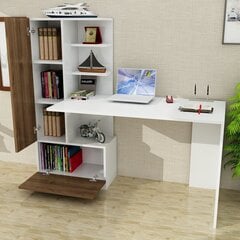 Письменный стол Domingos, белый/коричневый цена и информация | Компьютерные, письменные столы | hansapost.ee