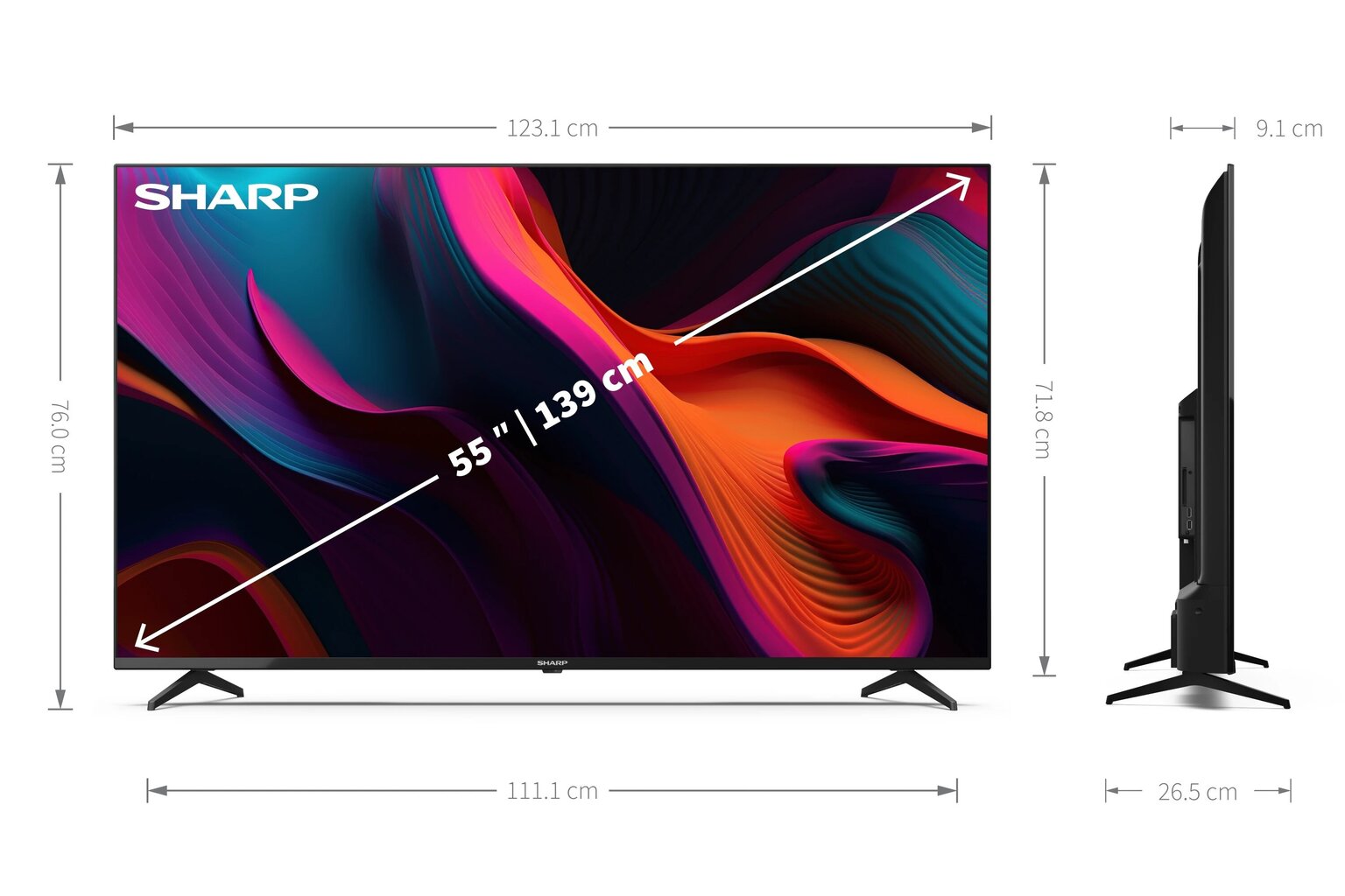Sharp 55GL4260E цена и информация | Televiisorid | hansapost.ee