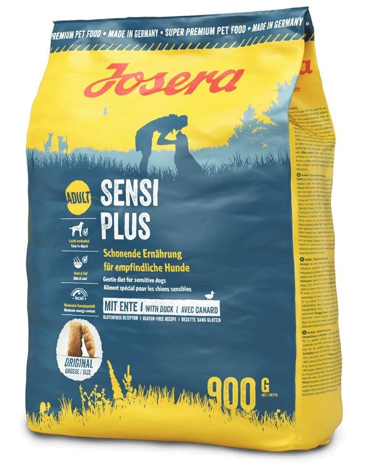 Josera SensiPlus Adult tundliku seedesüsteemiga koertele, 5x900 g цена и информация | Koerte kuivtoit ja krõbinad | hansapost.ee