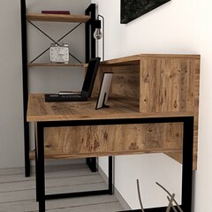 Письменный стол Kemo, коричневый/черный цена и информация | Компьютерные, письменные столы | hansapost.ee