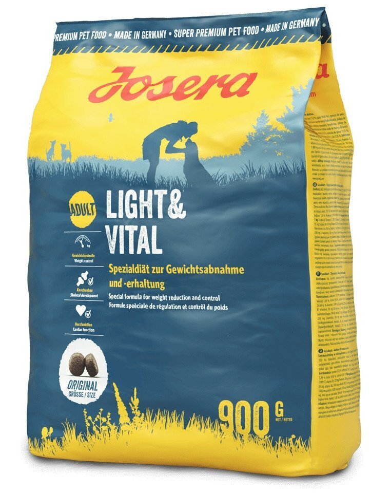 Josera Light & Vital, 5x900 g цена и информация | Koerte kuivtoit ja krõbinad | hansapost.ee