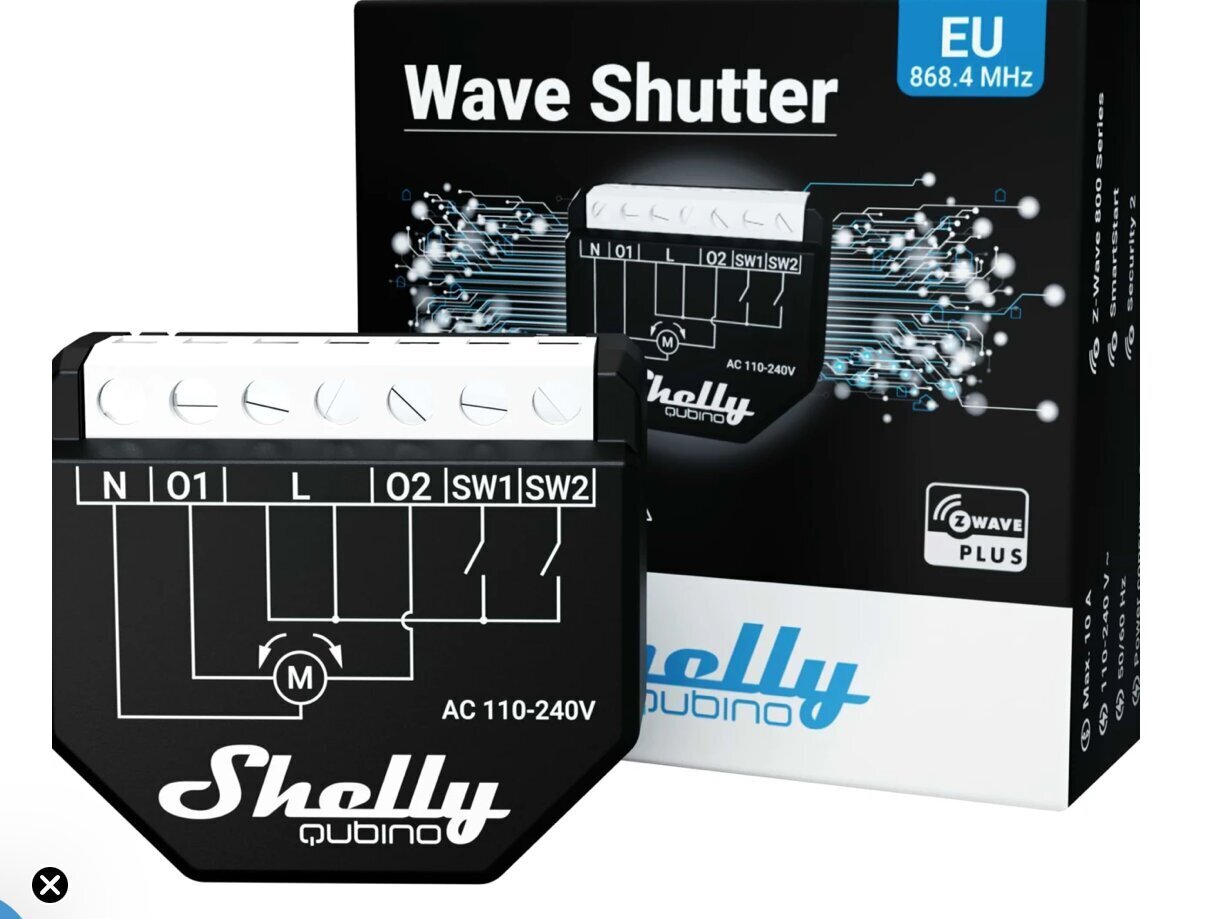 Nutirelee Shelly Qubino Wave 2PM hind ja info | Valvesüsteemid, kontrollerid | hansapost.ee