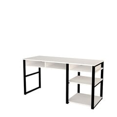 Kirjutuslaud riiulitega Serho, valge/must price and information | Computer desks, writing desks | hansapost.ee