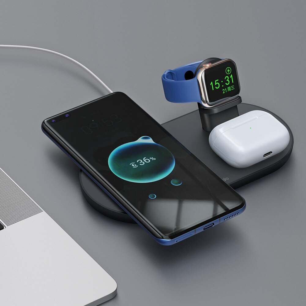 Mcdodo 3-in-1 dokkimisjaam iPhone'ile, Airpodidele, kellale цена и информация | Laadijad mobiiltelefonidele | hansapost.ee