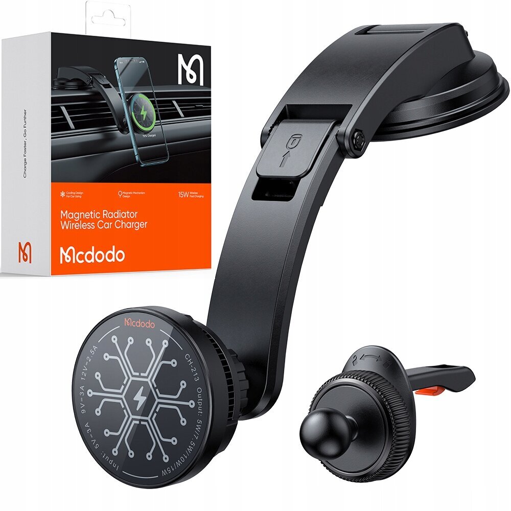 Mcdodo autohoidja, induktiivse laadijaga, magnetiline цена и информация | Telefonihoidjad | hansapost.ee