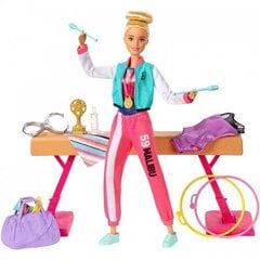 Mattel - Barbie Gymnast Playset with Doll, Balance Beam & 15+ Accessories цена и информация | Игрушки для девочек | hansapost.ee