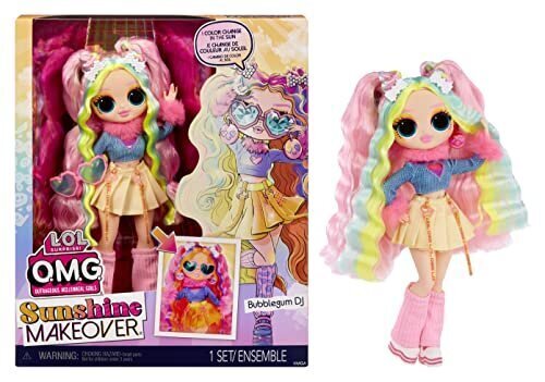 Nukk LOL Surprise OMG Sunshine Makeover Fashion Doll - Bubblegum DJ hind ja info | Mänguasjad tüdrukutele | hansapost.ee