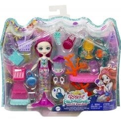 Mattel Enchantimals Royals: Ocean Kingdom - ookeani aarded pood (Milagra Mermaid Kammkarp) Merineitsi Set (HCF71) hind ja info | Mänguasjad tüdrukutele | hansapost.ee