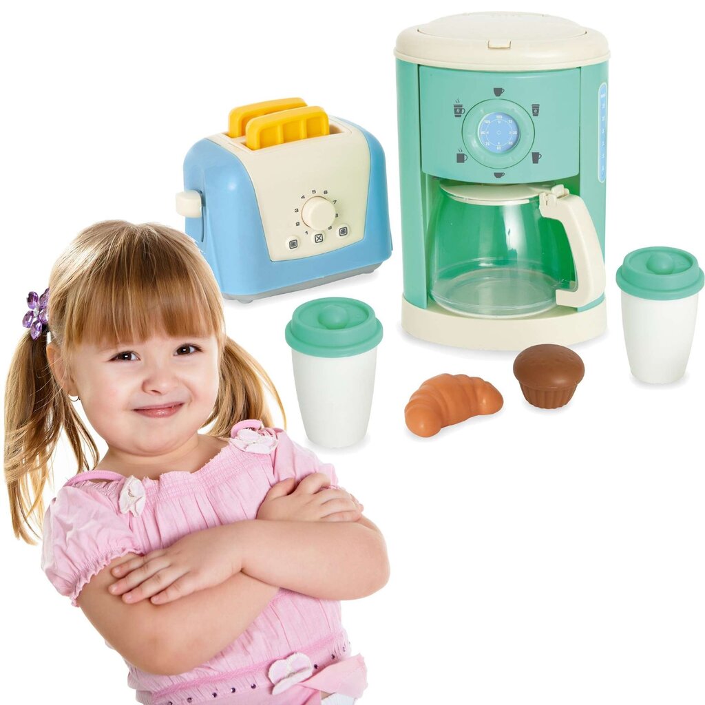 Köögikomplekt lastele röster nõud hommikusöök kohvi Casdon цена и информация | Mänguasjad tüdrukutele | hansapost.ee