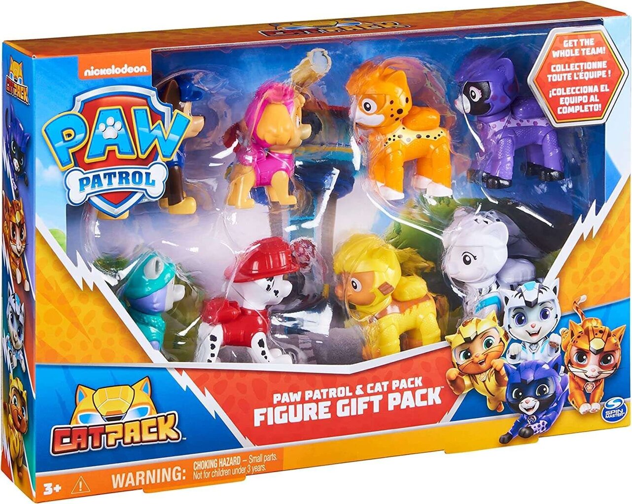 8 figuuriline kassimeeskond Paw Patrol Cat Pack hind ja info | Mänguasjad poistele | hansapost.ee