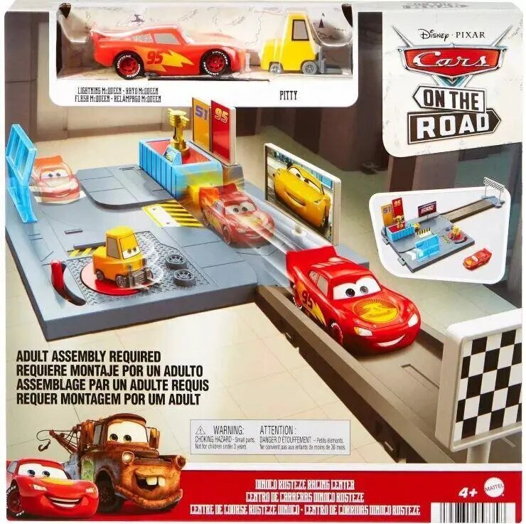 Võidusõidurada Cars (Pikne McQueen) Mattel Disney Pixar Dinoco Rusteze цена и информация | Mänguasjad poistele | hansapost.ee