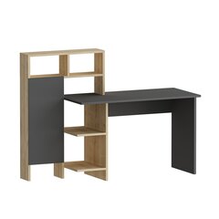 Письменный стол Kalune Design 550 (I), 111,8 см, серый/светло-коричневый цена и информация | Детские письменные столы | hansapost.ee