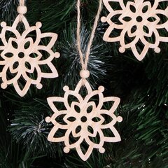 Jõulukaunistus lumehelves 6 tk hind ja info | Peokaunistused ja dekoratsioonid | hansapost.ee