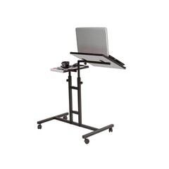 Компьютерный стол для ноутбука Kalune Design 863 (I), черный/серый цена и информация | Детские письменные столы | hansapost.ee