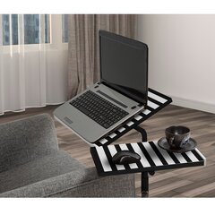 Arvutilaud Kalune Design 863 (II) sülearvutile, must/valge цена и информация | Компьютерные, письменные столы | hansapost.ee