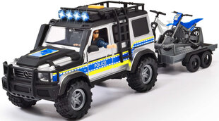 Komplekt Politsei auto valgus/helid + figuur ja mootorrattad цена и информация | Игрушки для мальчиков | hansapost.ee