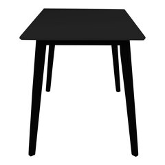 Söögilaud, 120x70x75 cm, must цена и информация | Кухонные и обеденные столы | hansapost.ee