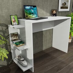 Письменный стол Kalune Design 731, 73,5 см, белый цена и информация | Компьютерные, письменные столы | hansapost.ee