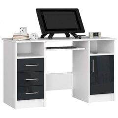 Письменный стол NORE Ana, белый/серый цена и информация | Компьютерные, письменные столы | hansapost.ee