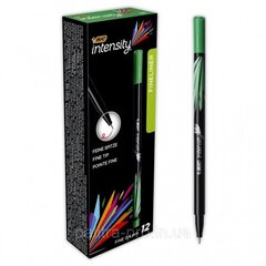 Ручка Bic Fineliners Intensity Fine, зеленая, 12 шт. 449190 цена и информация | Письменные принадлежности | hansapost.ee