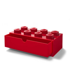 Lego hoiukast sahtliga, punane цена и информация | Корзины и ящики для хранения | hansapost.ee