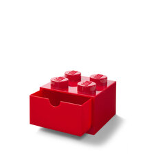 Lego hoikast sahtliga, punane цена и информация | Корзины и ящики для хранения | hansapost.ee