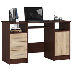Письменный стол NORE Ana, темно-коричневый/цвета дуба цена и информация | Компьютерные, письменные столы | hansapost.ee