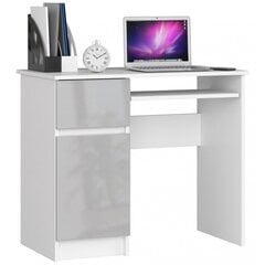 Письменный стол NORE Piksel, левый вариант, белый/светло-серый цена и информация | Компьютерные, письменные столы | hansapost.ee
