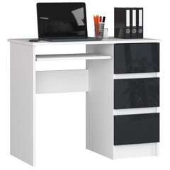 Письменный стол NORE A6, правый вариант, белый/серый цена и информация | Компьютерные, письменные столы | hansapost.ee