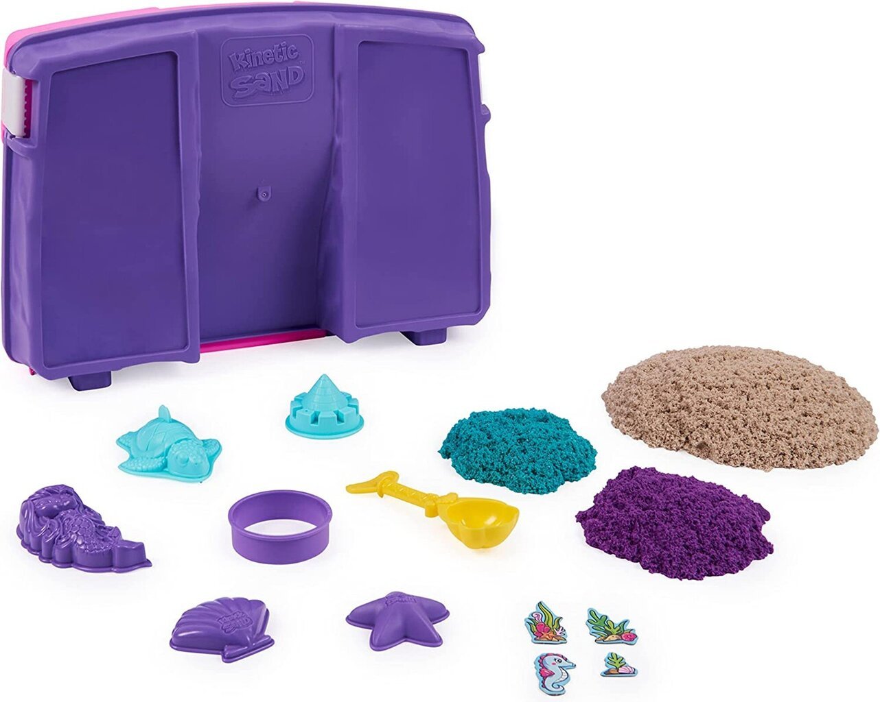 Kohvri komplekt Kinetic Sand Mermaid's Palace 3 värvi + tarvikud цена и информация | Mänguasjad tüdrukutele | hansapost.ee