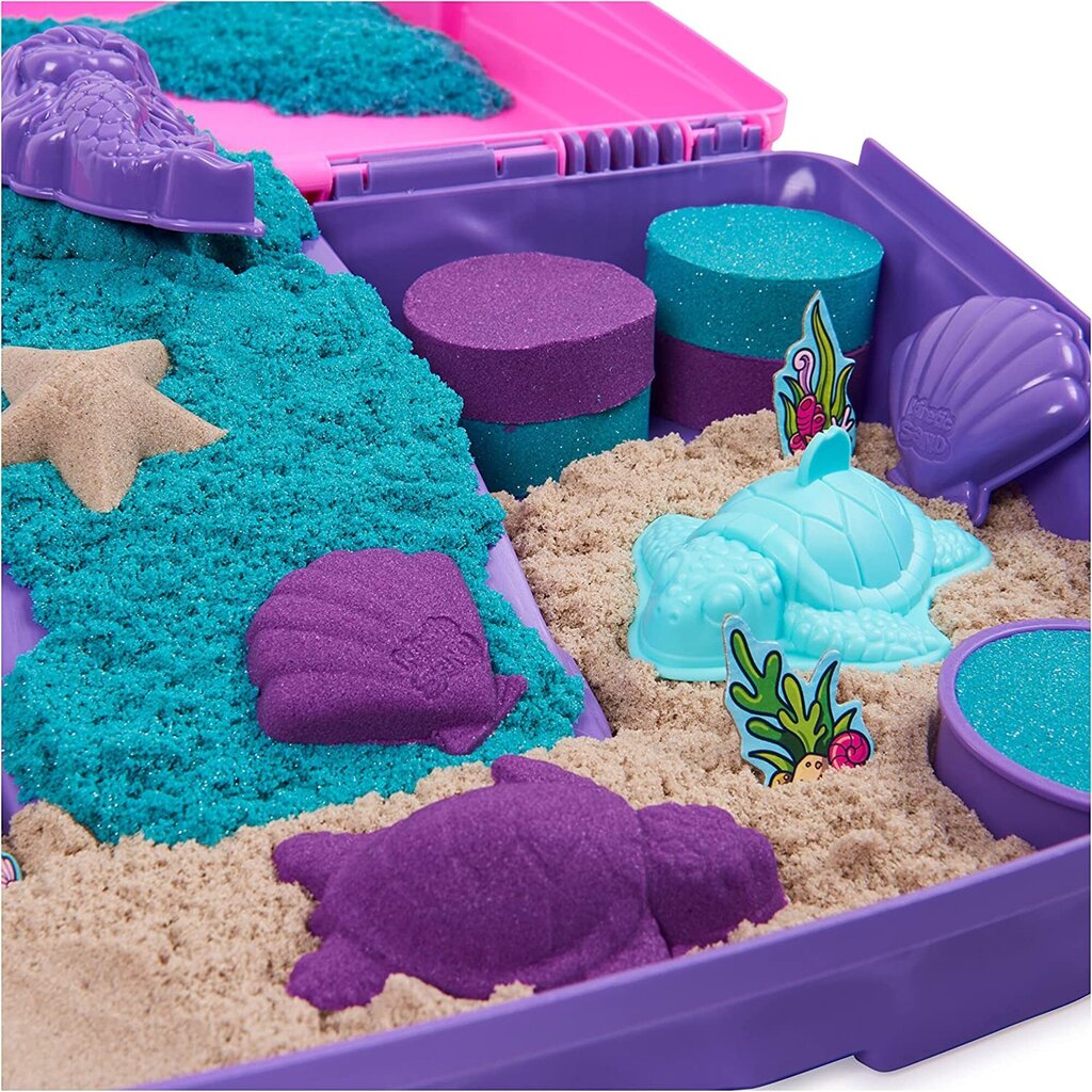 Kohvri komplekt Kinetic Sand Mermaid's Palace 3 värvi + tarvikud цена и информация | Mänguasjad tüdrukutele | hansapost.ee