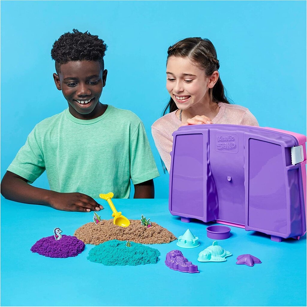 Kohvri komplekt Kinetic Sand Mermaid's Palace 3 värvi + tarvikud цена и информация | Mänguasjad tüdrukutele | hansapost.ee