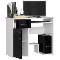 Письменный стол NORE Jay, белый/черный цена и информация | Компьютерные, письменные столы | hansapost.ee