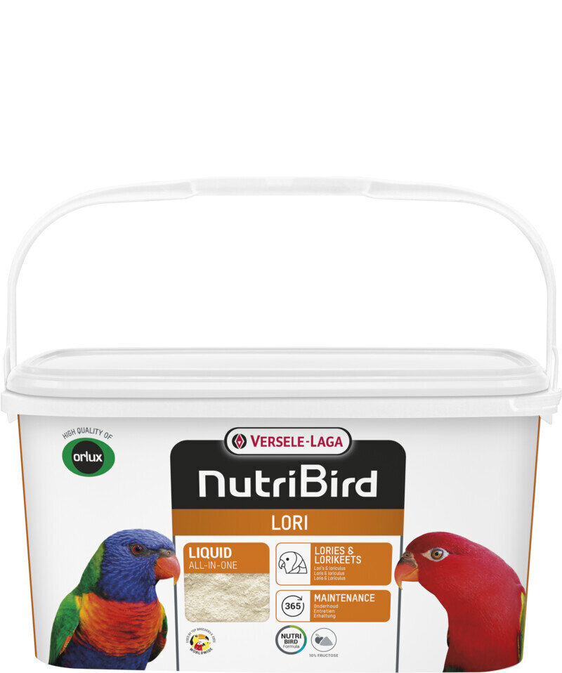 Toit papagoidele Versele Laga NutriBird Lori, 3 kg hind ja info | Toit lindudele | hansapost.ee