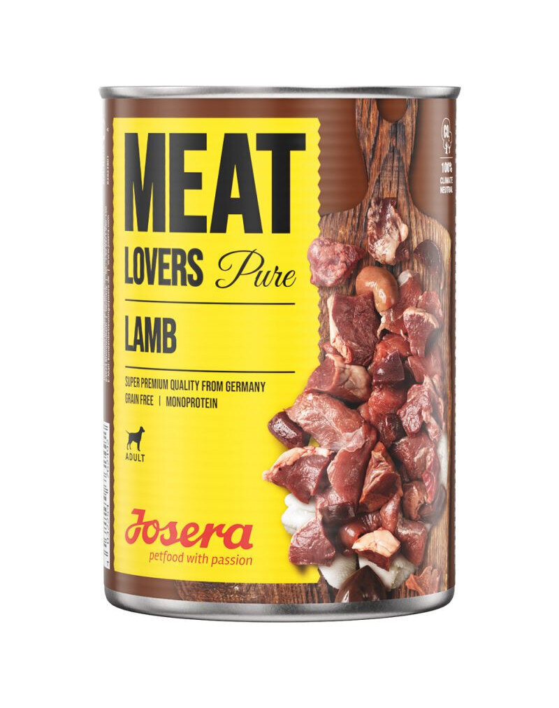Josera Meatlovers Pure lambaga, 6x800 g цена и информация | Koerakonservid | hansapost.ee