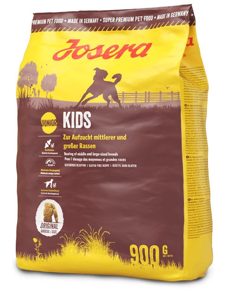 Josera Dog Kids noortele kutsikatele, 5x900 g цена и информация | Koerte kuivtoit ja krõbinad | hansapost.ee