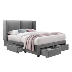 Кровать SUGI 160x200см, серый цена и информация | Кровати | hansapost.ee