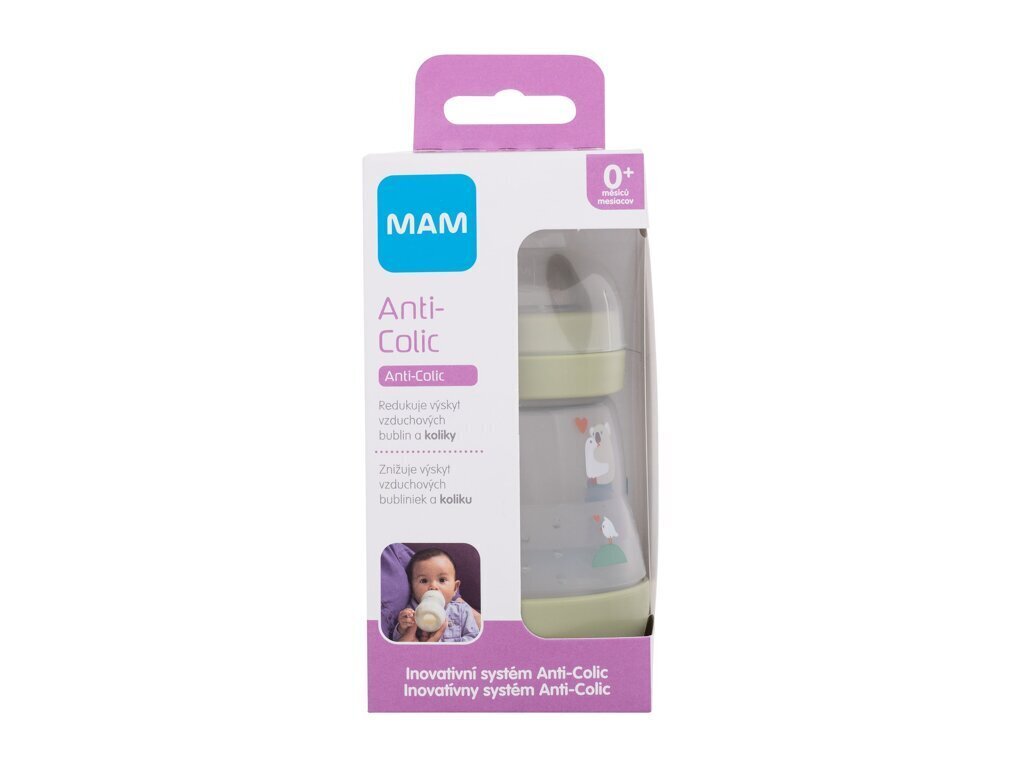 Lutipudel MAM Anti-Colic, 0 kuud+, 160 ml hind ja info | Lutipudelid ja tarvikud | hansapost.ee