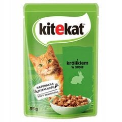 Kitekat täiskasvanud kassidele küülikulihaga, 28x85 g цена и информация | Консервы для кошек | hansapost.ee