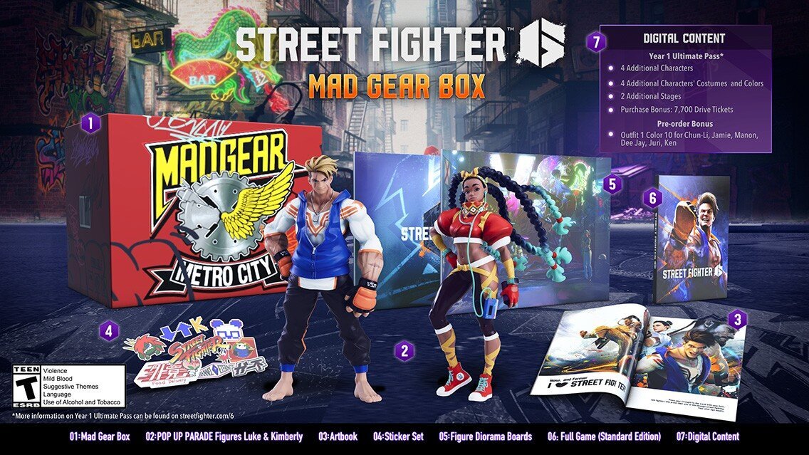 Street Fighter 6 - Mad Gear Box | Collectors Edition цена и информация | Konsooli- ja arvutimängud | hansapost.ee