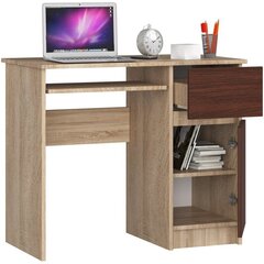 Письменный стол NORE Piksel, коричневый цена и информация | Компьютерные, письменные столы | hansapost.ee