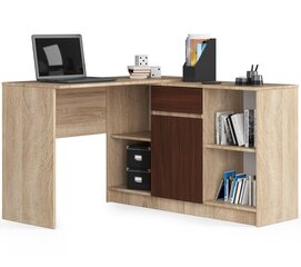 Письменный стол NORE B-17, коричневый/темно-коричневый цена и информация | Компьютерные, письменные столы | hansapost.ee