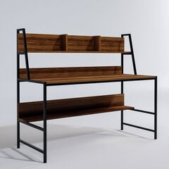 Письменный стол Kalune Design Ceren Rafli, коричневый/черный цена и информация | Компьютерные, письменные столы | hansapost.ee