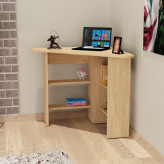 Письменный стол Kalune Design Corner, коричневый цена и информация | Детские письменные столы | hansapost.ee