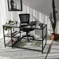 Письменный стол Kalune Design Master M101, черный цена и информация | Компьютерные, письменные столы | hansapost.ee