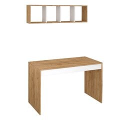 Письменный стол Kalune Design Ertel, коричневый/белый цена и информация | Компьютерные, письменные столы | hansapost.ee